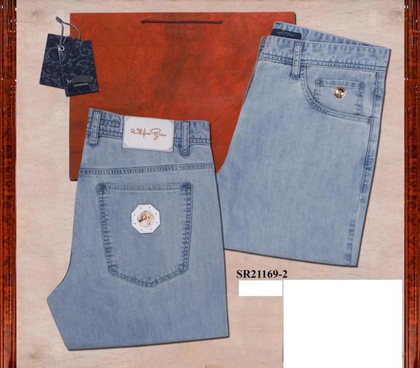 

men's jeans men fashion casual snake skin denim plus size rich black, Blue