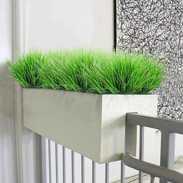 

decorative flowers & wreaths 3pcs outdoor artificial plants plastic fake greenery shrubs wheat grass bush potted simulation plant 7 fork spr