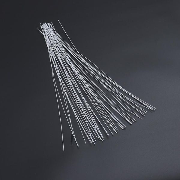 

decorative flowers & wreaths 50pcs 24 gauge white floral wire stem artificial flower arrangement supplies for diy craft