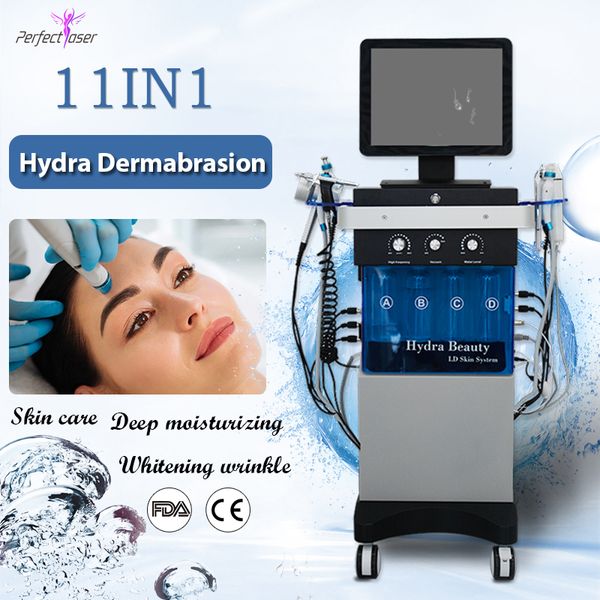 

2022 deep clear oxygen professional hydra dermabrasion hydro microdermabrasion machine rf micro current spa aqua skin cleaning fda ce approv