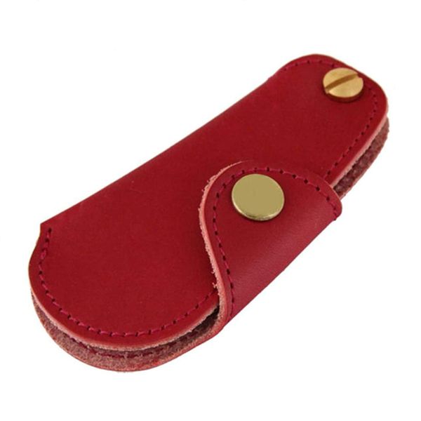 

key packet japanese genuine leather key bag for men and women, Red;blue