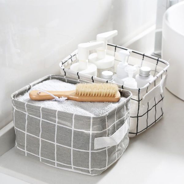 

storage baskets 1pc fabric rectangular bathroom box portable waterproof bath basket deskdebris