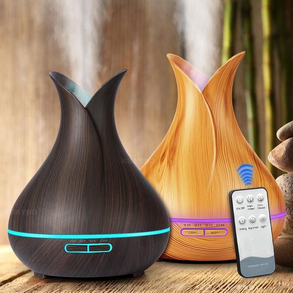 

400ml aroma air humidifier essential oil diffuser electric ultrasonic cool mist maker for home remote control