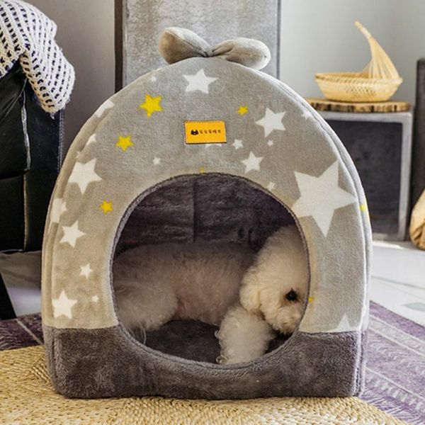 

kennels & pens dog bed house kennel winter warm house-type small teddy closed cat removable and washable all seasons pet supplies
