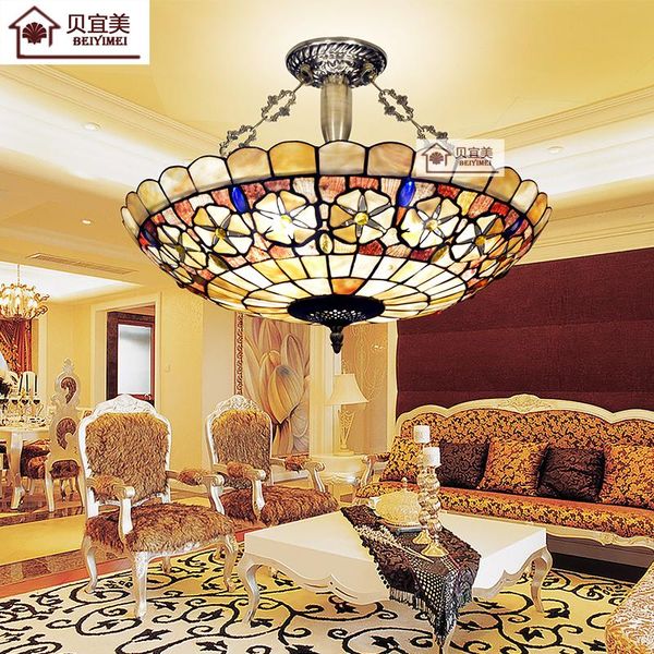 

table lamps beiyimei shell european mediterranean bedroom living room lamp american classical tiffany style art chandelier