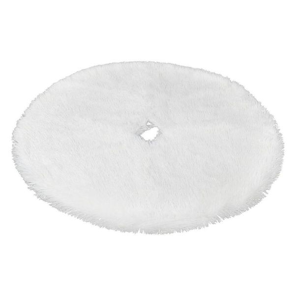 

christmas decorations tree skirt pure white fur festive atmosphere plush decoration