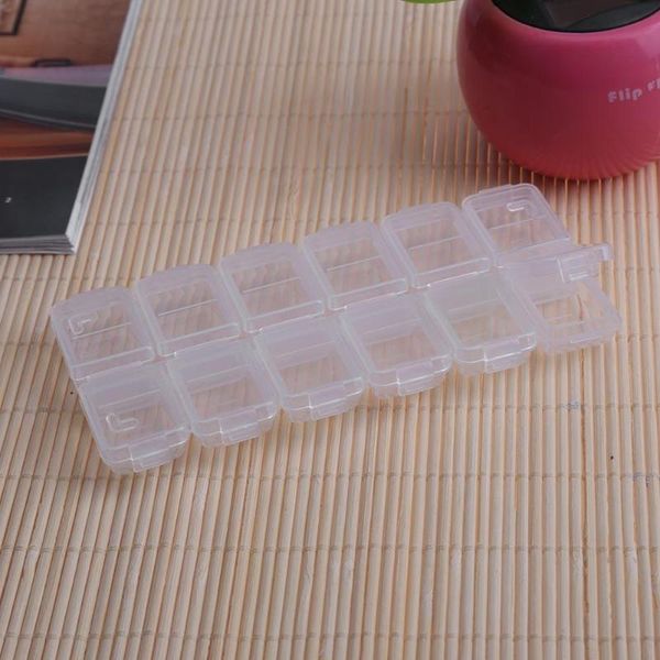

12 grids tool jewelry storage box portable mini kit double rows box display