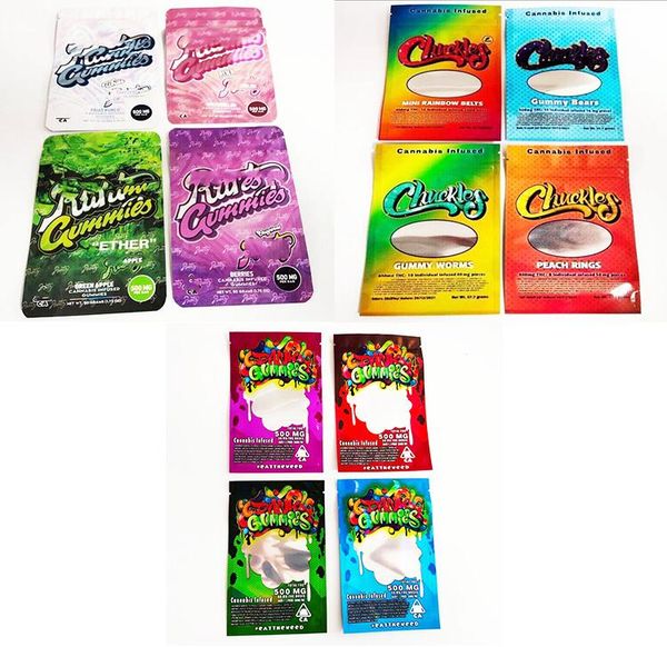

2021 runtz gummies 500mg maylar bag ether dank gummi worm mylar bags smell proof edibles packaging chuckles gummie