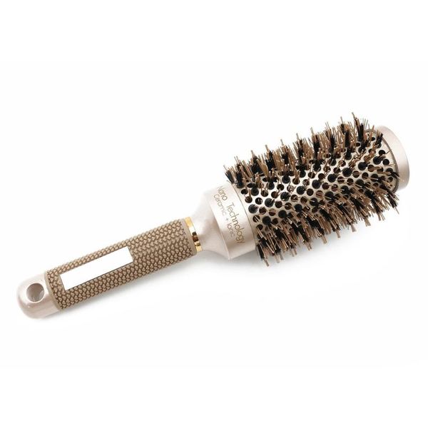 

overturee electric hair brushes 25/32/45/53mm nylon & bristle round brush ceramic aluminium comb professional hairdressing barber styling