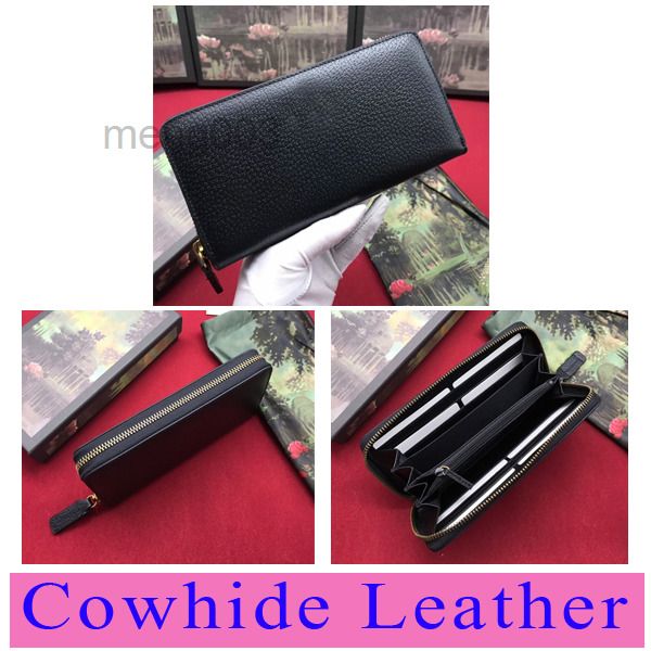 

fashion women clutch wallet pu leather wallet single zipper wallets lady ladies long classical purse with box card 60017