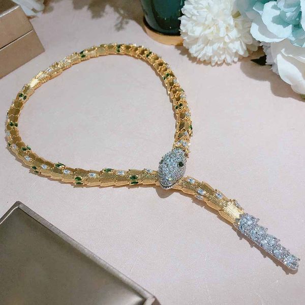 

gold high end snake necklace fashion star internet celebrity prom lady party necklace gift wedding bridal necklace gorgeous, Silver