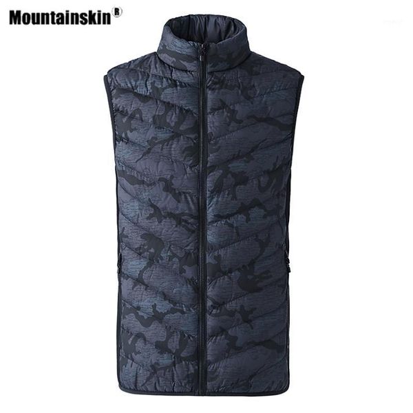

outdoor t-shirts mountainskin men's usb intelligent heating vest sleeveless jackets sports thermal waistcoats skiing coats va6271, Gray;blue