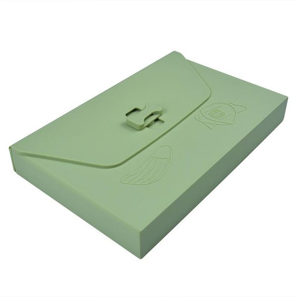 

storage bottles & jars 1pc portable creative mask bag outdoor clip food grade silicone box