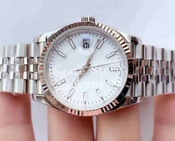 

36mm watches for men automatic cal.3235 movement watch eta men's white gray black green blue dial steel jubilee bracelet 126234 card da