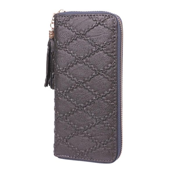 

wallets fashion women tassel clutch lady wallet long id card holder purse handbag x4yb, Red;black