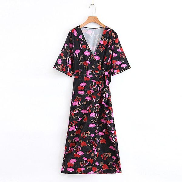 

women's jumpsuits & rompers deep v-neck women summer jumpsuit half sleeve 2021 female high waist playsuit printing bodysuit, Black;white