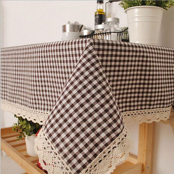 

literary artistic lattice table cloth linen rectangular tablecloths with lace home wedding table ing