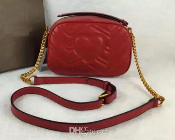 

message brand handbags new shoulder designer women's bag stripes handbags gold hardware chain 5 colors, Red;black