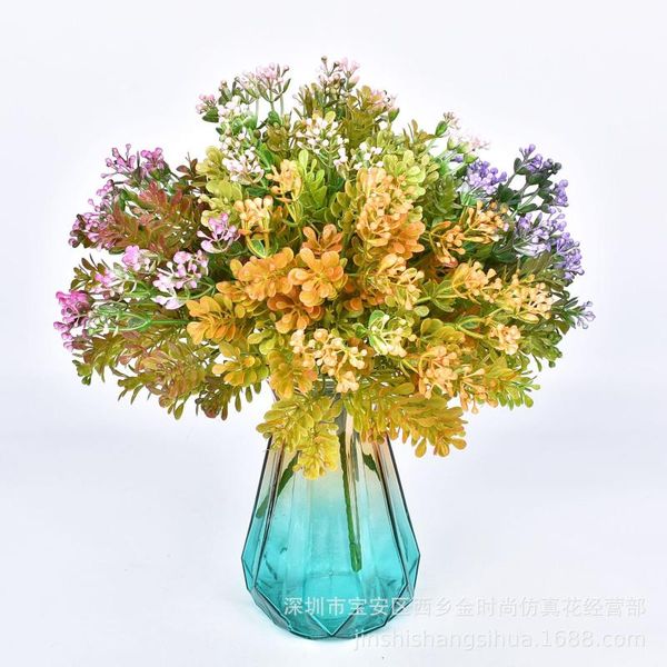 

new products plastic flowers small bundle of milan fruit home decoration potted plant imitation flowers wedding artificial plant