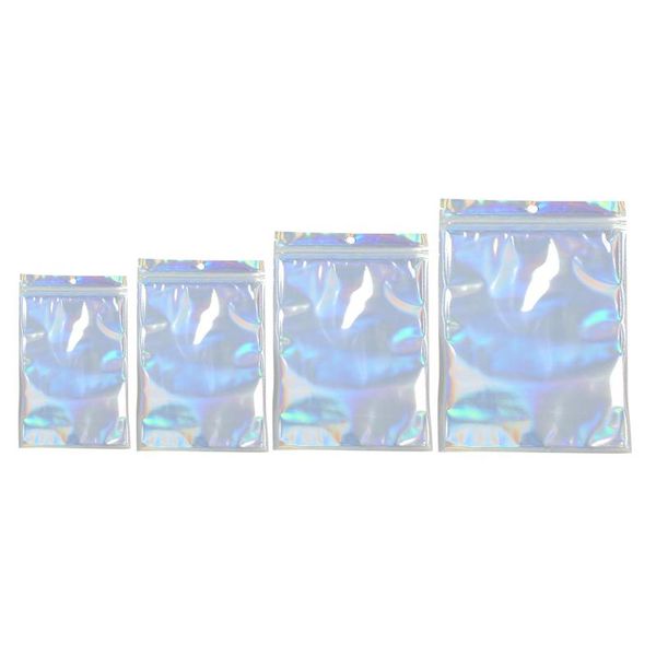 

storage bags 100 pieces clear foil pouch resealable seal wrap food