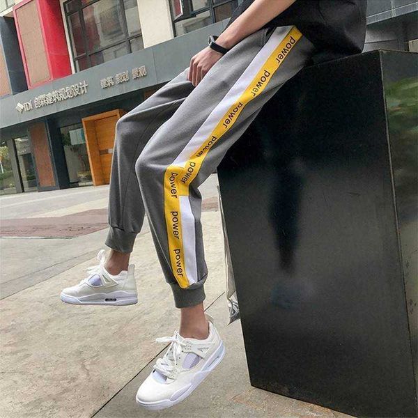 

men's pants marca basculador casuais de fitness harajuku vero vestir calas hip hop dos homens p51v, Black