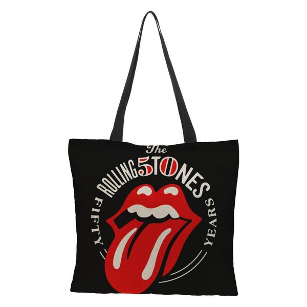 

shopping bags double-sided linen printing women bag style large ladies sack halloween gift crowdale 43cm*43cm