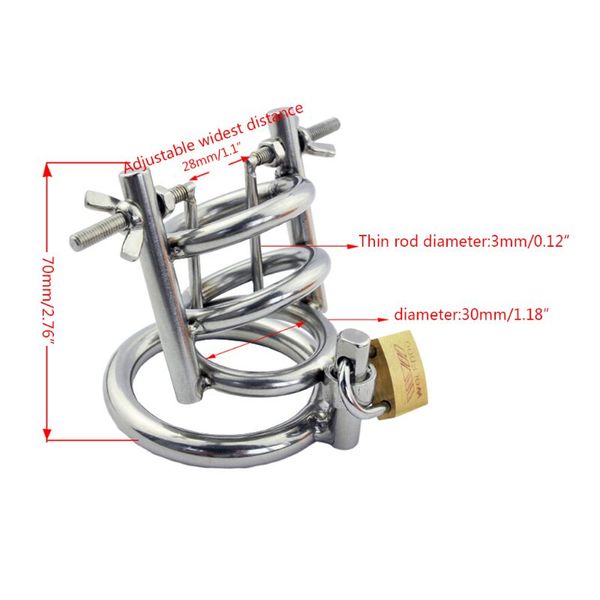 

stainless steel male chastity device with urethral sound dilatation plug cock cage bondage ring chastity lock toy