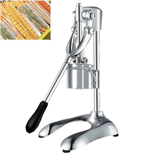 Spremiagrumi manuale per patatine fritte in lega di alluminio Macchina per tagliare patate lunghe Spremiagrumi Robot da cucina