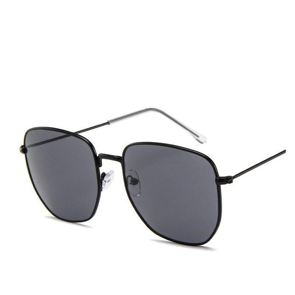 

sunglasses square large frame men metal retro ladies brand designer outdoor sports fishing driving glasses, White;black