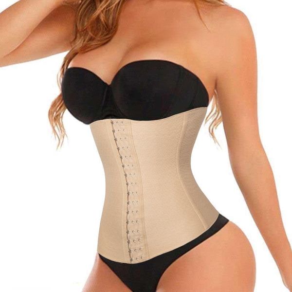 

waist support trainer belt for women corset slimming flat belly reductive girdle colombian shaperwear workout body shaper, Black;gray