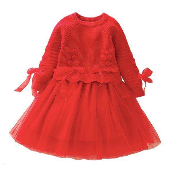 

2021 new kids children girls knitting winter clothing fleece j0ry, Red;yellow
