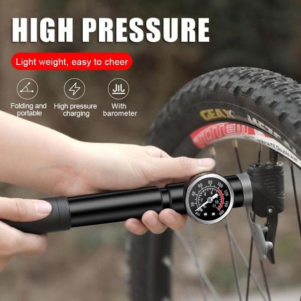 

bike pumps light weight mtb pump portable cycling inflator bicicleta 120psi high pressure bicycle