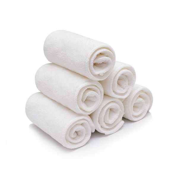 

cloth diapers 10pcs washable reuseable baby nappy inserts microfiber 3 layers drop