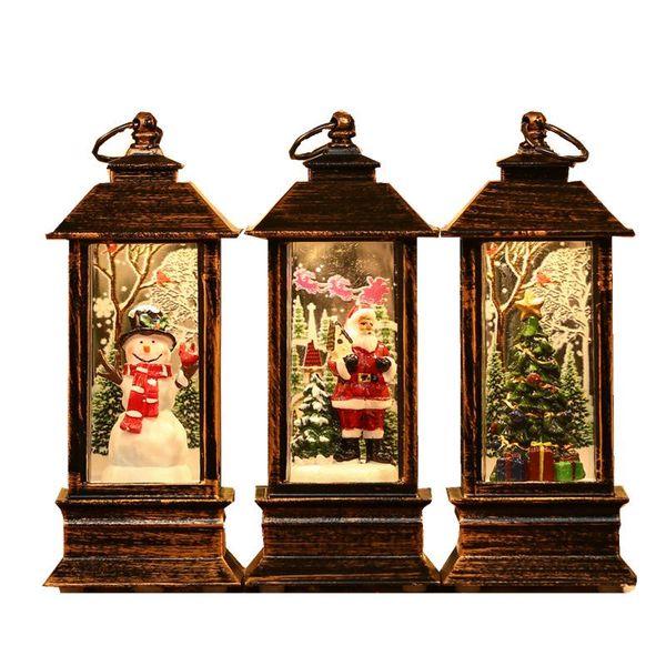 

night lights christmas small oil light room decoration santa claus snowman interior resin el ktv scene layout luminous ornaments
