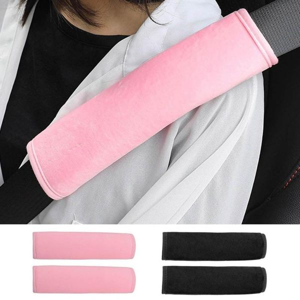 

safety belts & accessories 2pcs car seat belt cover universal soft cute plush backpack straps shoulder pads for bag
