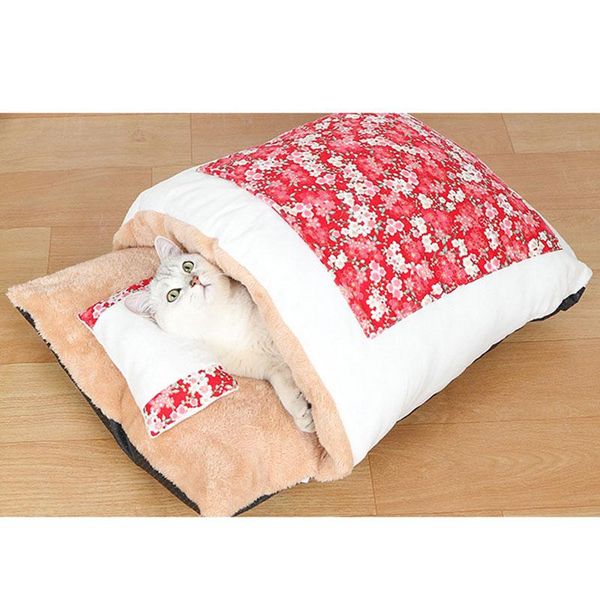 

cat beds & furniture ly warm sleeping bag removable bed winter house extra with velveteen small pet