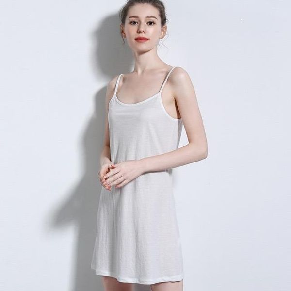 

new fashion 2021 fashion women summer linen cotton mid length dress sleeveless sling bottom drop shipping good quality, White