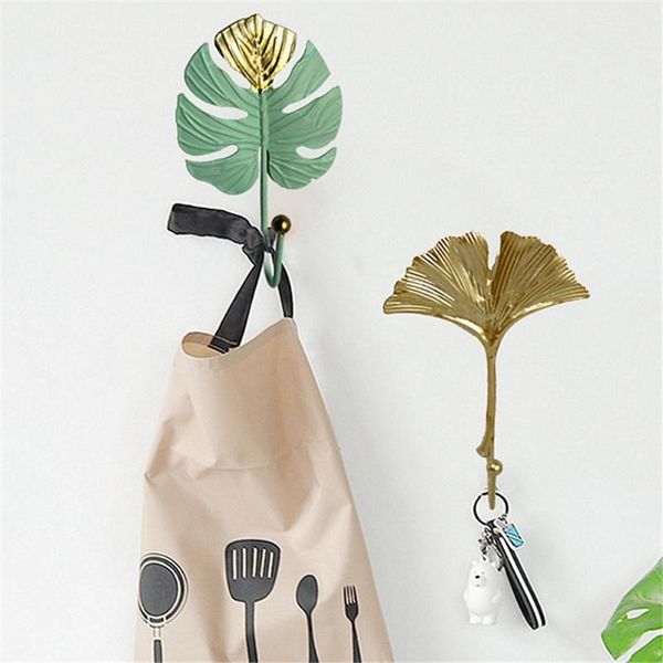 

hooks & rails nordic featuring leaf shape hook art clothes leaves key iron storage hanger suitable for home kitchen bedroom bathroom