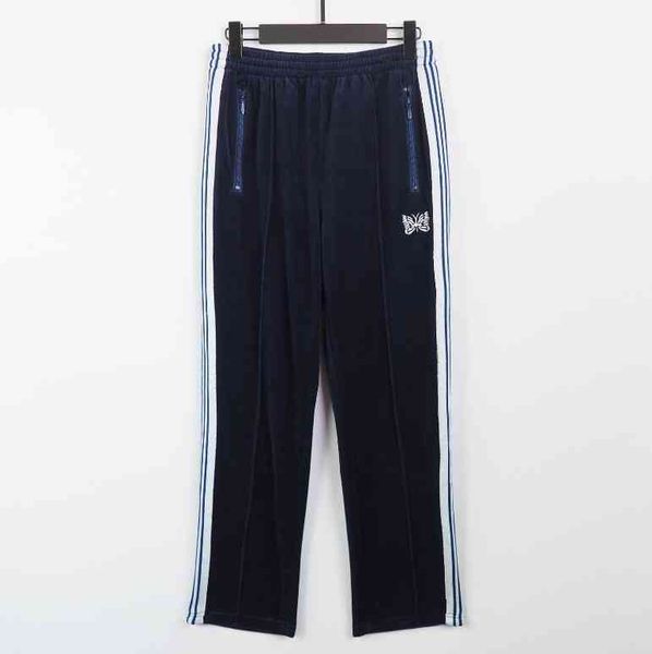Модные повседневные бренды иглы для бабочки вышиваемая боковая полоса спортивные штаны женская одежда уличная одежда женская брюки мужские брюки r8