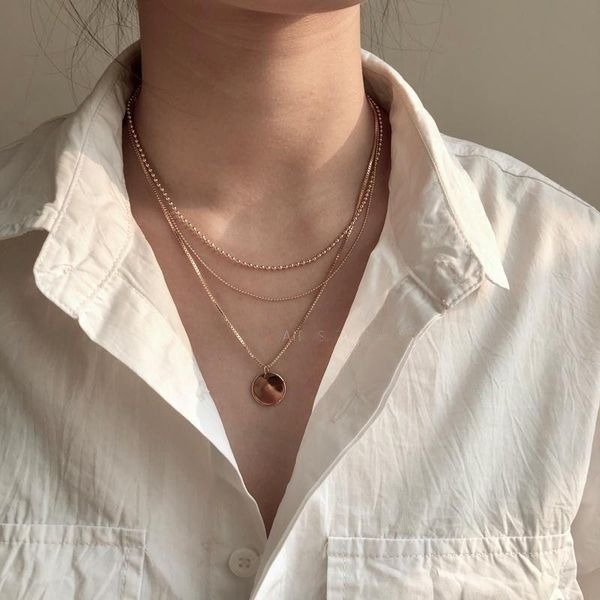 

women's gorgeous gold chain metal chain collar suitable for coal mine women, Silver