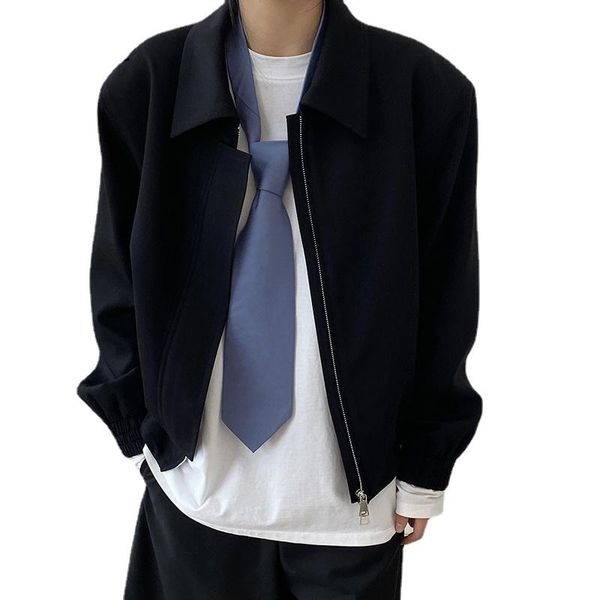 

women's suits & blazers black brief oversize short women elegant lapel long sleeve loose fit jackets fashion tide spring autumn 2021 wo, White;black