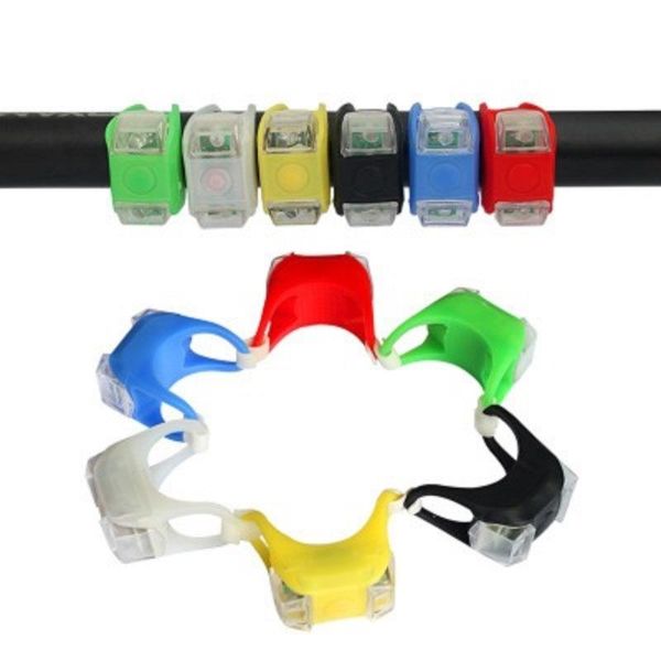 

bike lights frog light bicycle led mountain accessories flashing warning 5th generation silicone taillight cycling equipment
