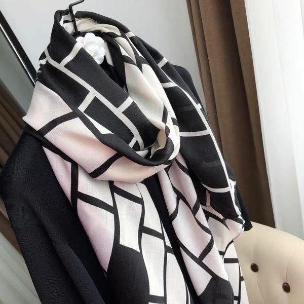 

scarves 2021 hijab plaid femme print fashion cotton scarf women winter shawl bandana foulard pashmina poncho, Blue;gray