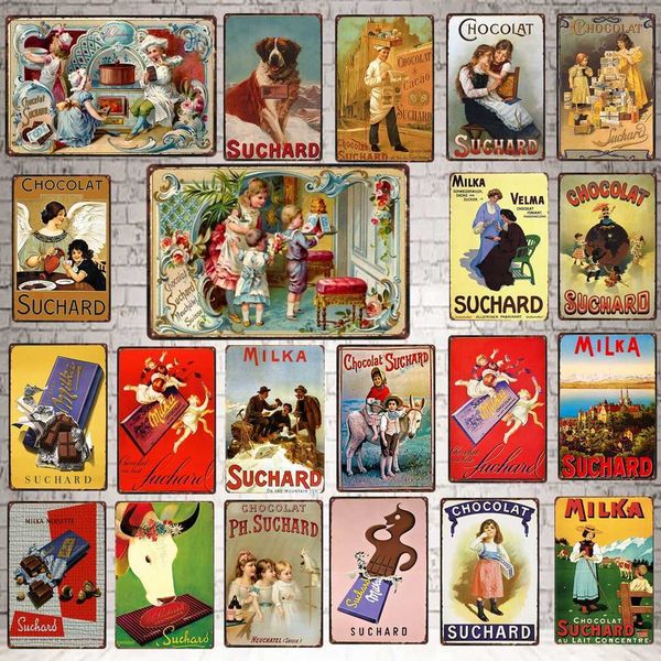 

plaque dÃ©corative alimentaire en mÃ©tal vintage, 30x20cm, fb-0061a