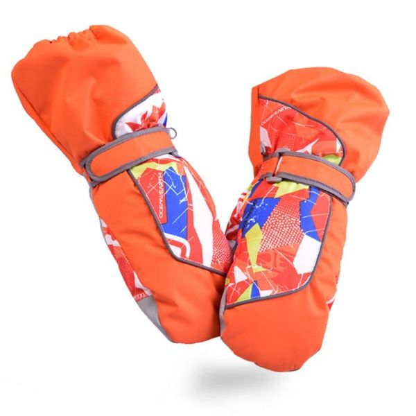 

ski gloves professional touch screen wool winter warm children's