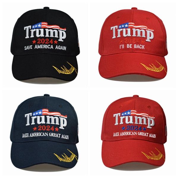 

8 styles 2024 trump baseball cap snapbacks usa presidential election trmup same style hat ambroidered ponytail ball cap, Black;white