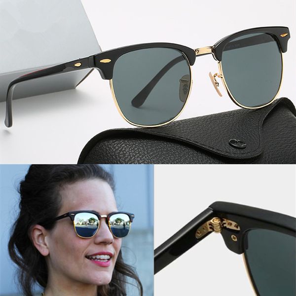 

2021 luxury new brand polarized sunglasses men women pilot sunglasses uv400 eyewear glasses metal frame polaroid lens, White;black