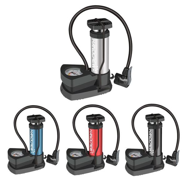 

bike pumps portable pump high pressure bicycle foot with gauge aluminum alloy mtb tire inflator accessories