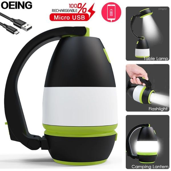 Tragbare Laternen 3in1 Camping Licht USB Aufladbare LED Falten Power Bank Tisch Lampe Zelt/Lesen Nacht Outdoor Laterne1