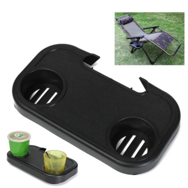 

camp furniture portable folding chair side tray casual for drink camping picnic outdoor beach garden table